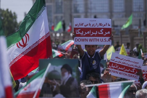 تصاویر|  راهپیمایی مردم بیرجند در محکومیت جنایات رژیم کودکش صهیونیستی