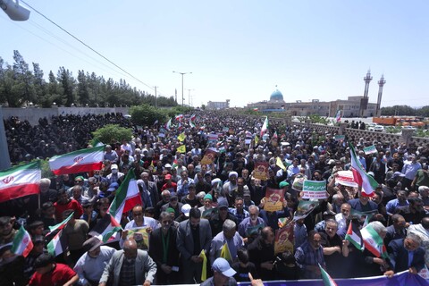 تصاویر|  راهپیمایی مردم بیرجند در محکومیت جنایات رژیم کودکش صهیونیستی