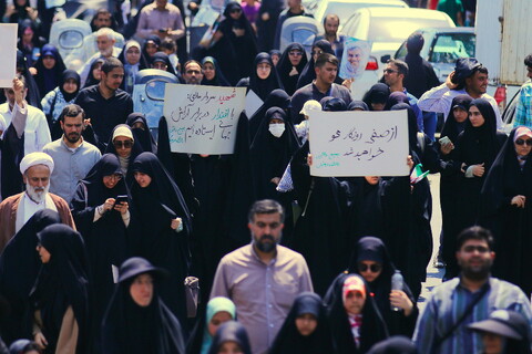 تصاویر/ راهپیمایی اعلام انزجار مردم قم از رژیم کودک‌کش صهیونیستی