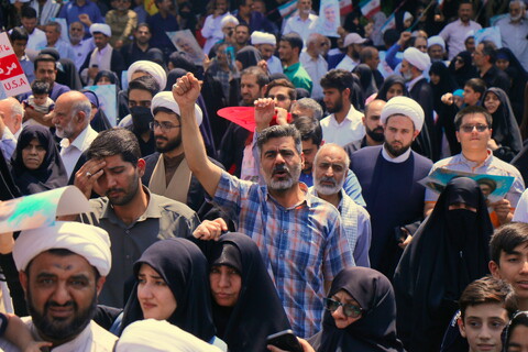 تصاویر/ راهپیمایی اعلام انزجار مردم قم از رژیم کودک‌کش صهیونیستی