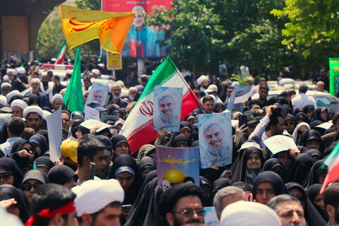 تصاویر/ راهپیمایی اعلام انزجار مردم قم از رژیم کودک‌کش صهیونیستی