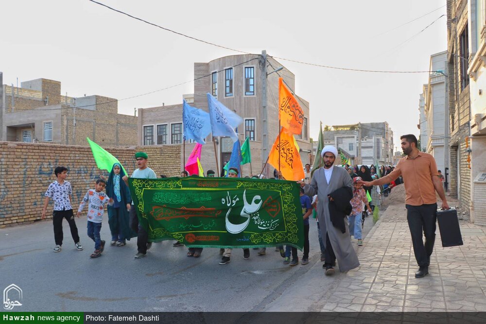 مبشران غدیر، منادی عید ولایت در کوچه‌پس‌کوچه‌های یزد+تصاویر