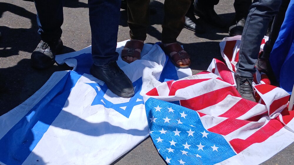 تجمع دانشجویان مشهدی در محکومیت جنایت رژیم غاصب صهیونیستی