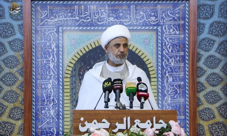 خطیب نماز جمعه مسجد الرحمن بغداد تجاوز صهیونیستی به ایران را محکوم کرد