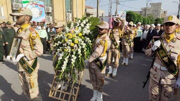 تصاویر/ تشییع شهید آرکان اخش در شهرستان شوط