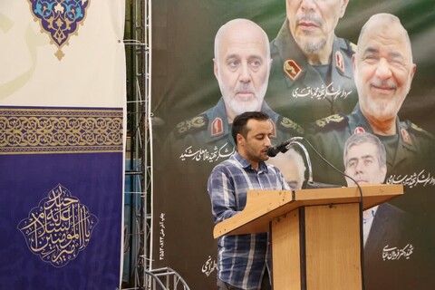 تصاویر/ مراسم حماسه غدیر و یادواره شهدای حمله رژیم صهیونیستی در مسجد جامع خرمدره