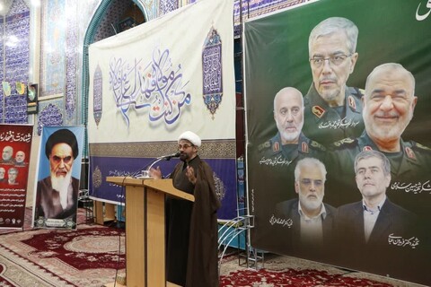 تصاویر/ مراسم حماسه غدیر و یادواره شهدای حمله رژیم صهیونیستی در مسجد جامع خرمدره