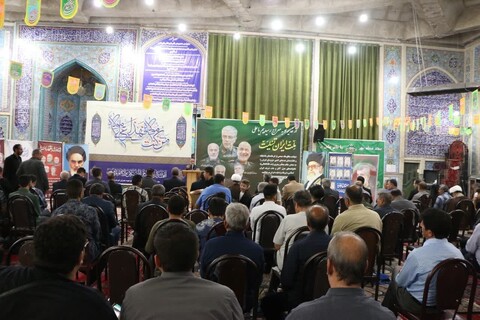 تصاویر/ مراسم حماسه غدیر و یادواره شهدای حمله رژیم صهیونیستی در مسجد جامع خرمدره