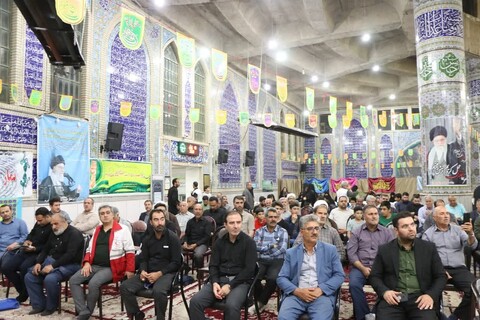 تصاویر/ مراسم حماسه غدیر و یادواره شهدای حمله رژیم صهیونیستی در مسجد جامع خرمدره