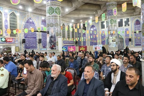 تصاویر/ مراسم حماسه غدیر و یادواره شهدای حمله رژیم صهیونیستی در مسجد جامع خرمدره