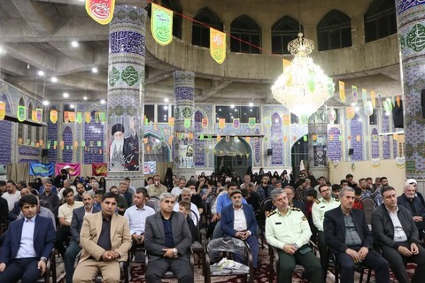 تصاویر/ مراسم حماسه غدیر و یادواره شهدای حمله رژیم صهیونیستی در مسجد جامع خرمدره