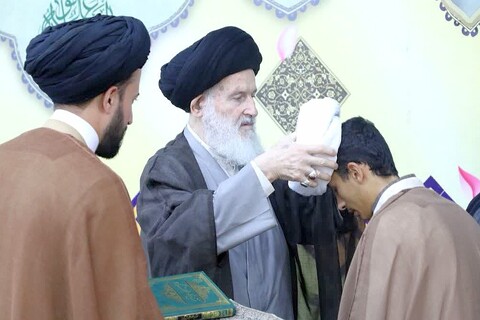 آیین تلبّس به لباس مقدس روحانیت در سالروز عید غدیر خم