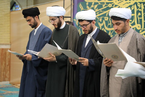 تصاویر/ آئین تلبّس جمعی از طلاب حوزه علمیه ارومیه به لباس مقدس روحانیت