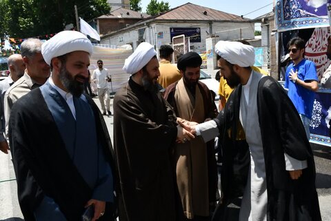 تصاویر/ بازدید امام جمعه خوی از مواکب عید غدیر