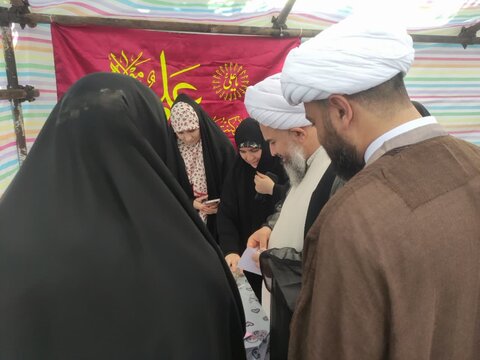 تصاویر/ بازدید امام جمعه نقده از مواکب غدیر در شهرستان نقده