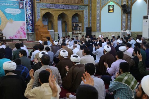 تصاویر/عمامه‌گذاری طلاب در مسجد اعظم اهواز همزمان با عید سعید غدیر خم