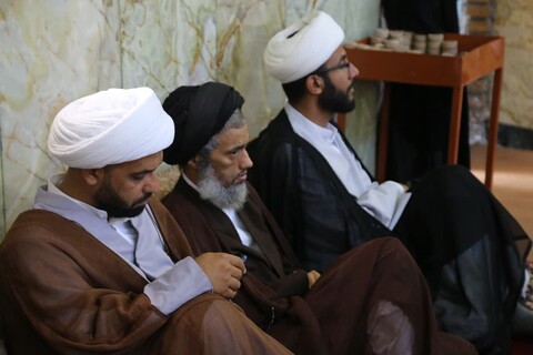 تصاویر/عمامه‌گذاری طلاب در مسجد اعظم اهواز همزمان با عید سعید غدیر خم