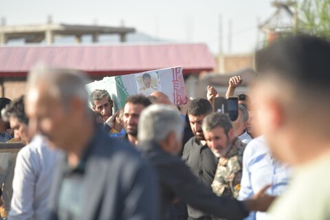 تصاویر/ تشییع شهید آرکان اخش در شهرستان شوط