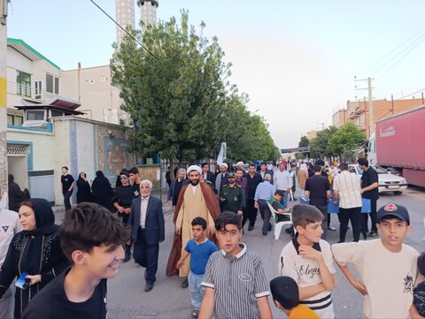 تصاویر/ مراسم جشن یک کیلومتری عید غدیر شهرستان شوط