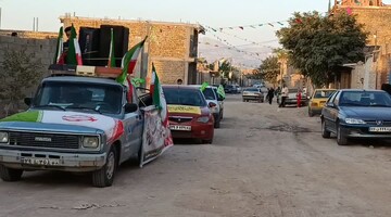 تصاویر/ کاروان ماشینی غدیر به یاد سرداران و دانشمندان شهید