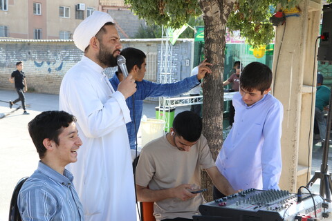 تصاویر/ موکب و ایستگاه صلواتی به مناسبت حملات ایران به اسرائیل و روز عید غدیر، توسط حوزه علمیه آیت الله بهاری برگزار شد.