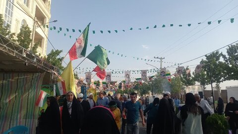 تصاویر/برگزاری راهپیمایی روز عید غدیر در محلات