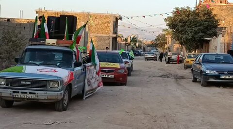 تصاویر/کاروان ماشینی غدیر به یاد سرداران و دانشمندان شهید