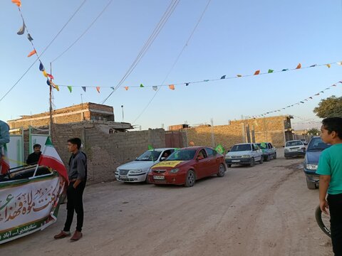 تصاویر/کاروان ماشینی غدیر به یاد سرداران و دانشمندان شهید