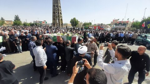 تصاویر/ مراسم تشییع پیکر مطهر شهید مصطفی خدایی در شاهین دژ