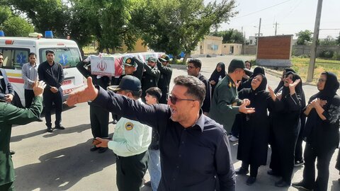 تصاویر/ مراسم تشییع پیکر مطهر شهید مصطفی خدایی در شاهین دژ