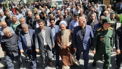 تصاویر/ مراسم تشییع پیکر مطهر شهید مصطفی خدایی در شاهین دژ