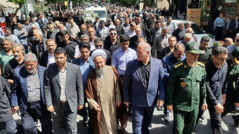 تصاویر/ مراسم تشییع پیکر مطهر شهید مصطفی خدایی در شاهین دژ