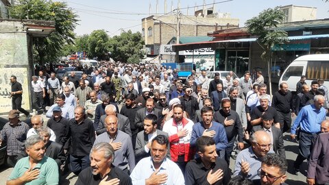 تصاویر/ مراسم تشییع پیکر مطهر شهید مصطفی خدایی در شاهین دژ