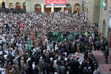 تصاویر/ تشییع باشکوه پیکر مطهر شهدای حمله تروریستی رژیم صهیونیستی در قم