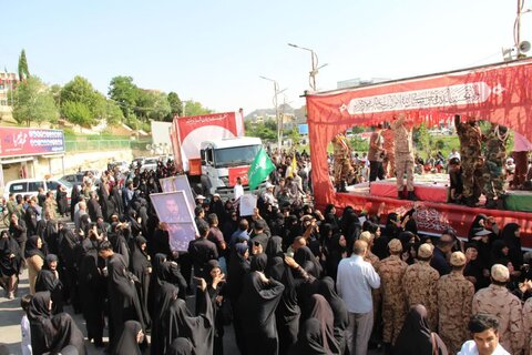 تصاویر وداع با شهیدان وطن در لرستان