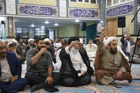 مراسم عمامه گذاری جمعی از طلاب در مدرسه علمیه الغدیر اهواز