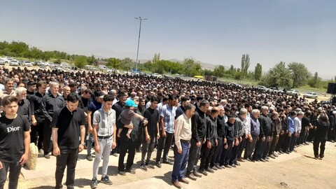 تصاویر/ مراسم تشییع پیکر پاک شهید پاسدار مجتبی کریمی نانسا