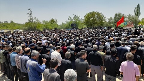 تصاویر/ مراسم تشییع پیکر پاک شهید پاسدار مجتبی کریمی نانسا