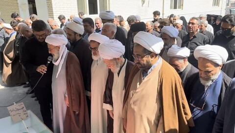 تصاویر/ آیین تشییع پیکر شهید محمد جواد ناصری” فرزند امام جمعه هادیشهر در تبریز