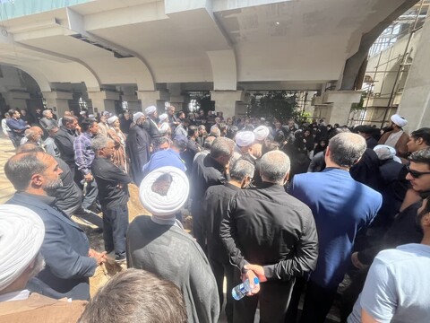 تصاویر/ آیین تشییع پیکر شهید محمد جواد ناصری” فرزند امام جمعه هادیشهر در تبریز