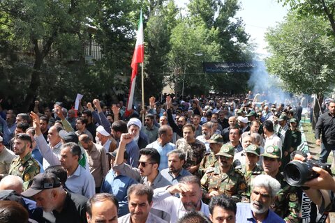 تصاویر با شکوه تشییع شهدای وطن در بروجرد