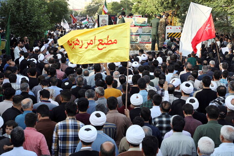 تصاویر/ تشییع باشکوه پیکر مطهر شهدای حمله تروریستی رژیم صهیونیستی در قم