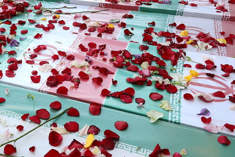 تصاویر/ تشییع باشکوه پیکر مطهر شهدای حمله تروریستی رژیم صهیونیستی در قم