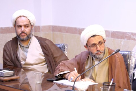 جلسه بصیرت افزایی با ارائه حجت‌الاسلام والمسلمین سعادتمند و حضور کادر مدارس علمیه یزد