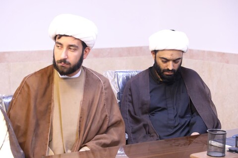 جلسه بصیرت افزایی با ارائه حجت‌الاسلام والمسلمین سعادتمند و حضور کادر مدارس علمیه یزد