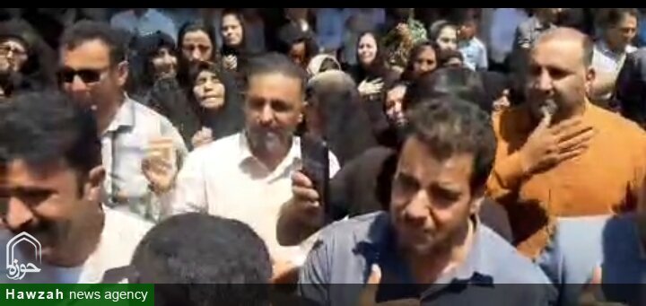 فیلم | نوحه خوانی پدر لرستانی در مراسم تشییع فرزند شهیدش