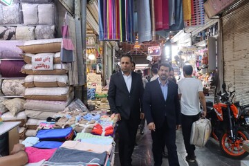 تصاویر / حضور استاندار همدان در بازار