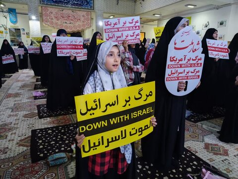 تصاویر/ مراسم بزرگداشت شهدای حملات تروریستی رژیم صهیونیستی در مدرسه علمیه ریحانة الرسول ارومیه