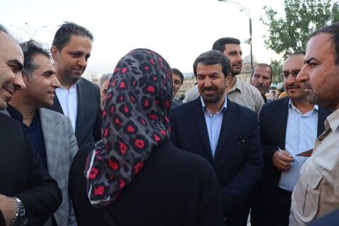 تصاویر / حضور استاندار همدان در بازار