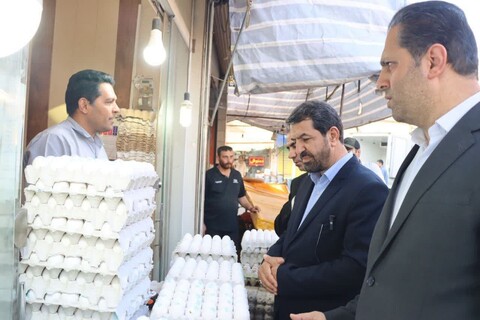 تصاویر / حضور استاندار همدان در بازار